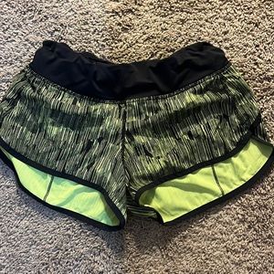 black and green lulu shorts!